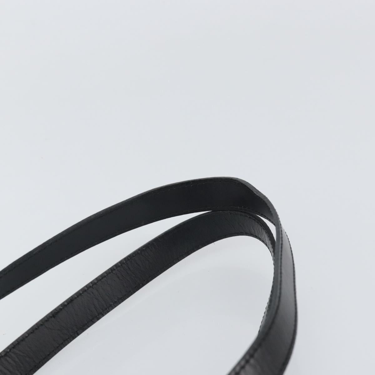 Christian Dior Trotter Canvas Hand Bag PVC Black Gold Auth 169482