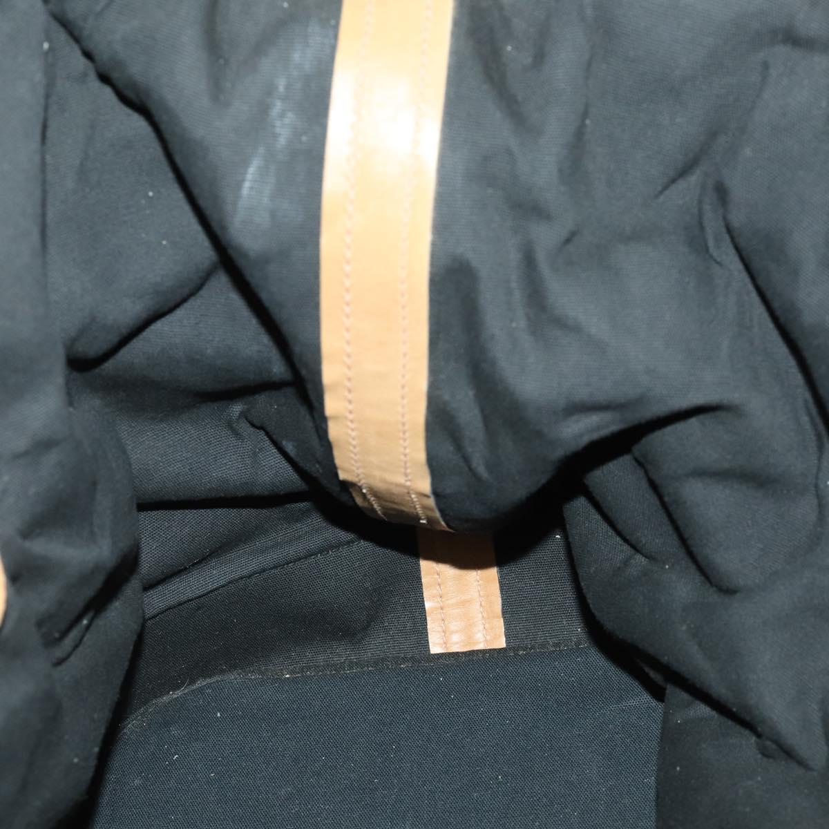 GUCCI GG Canvas Boston Bag Black Gold Auth 169500