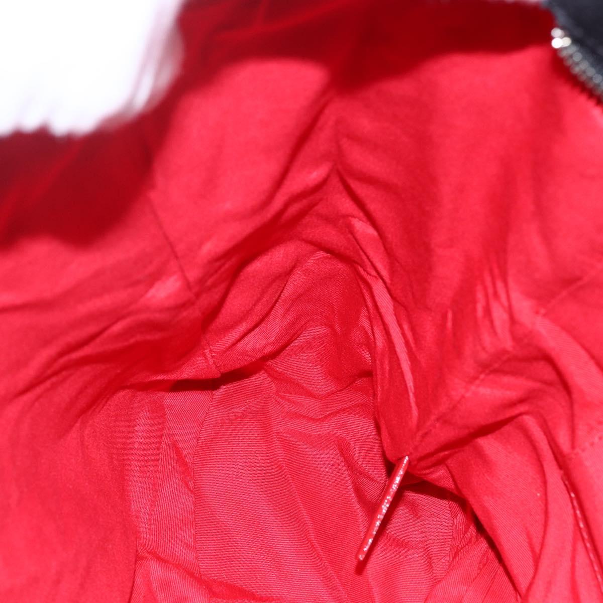 Christian Louboutin Tote Bag Canvas Black Silver Auth 169504