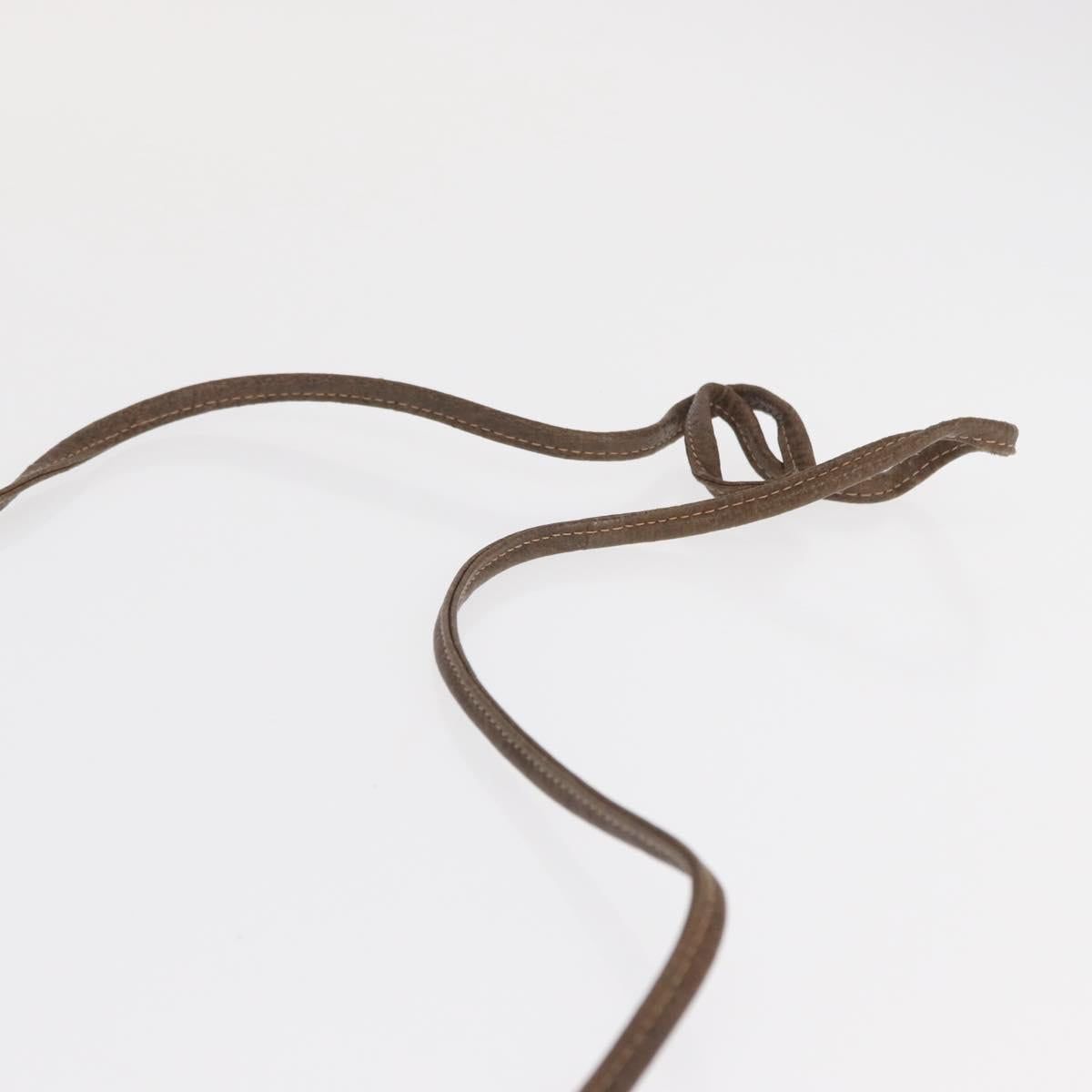 GUCCI GG Plus Supreme Shoulder Bag PVC Beige Gold Auth 169512