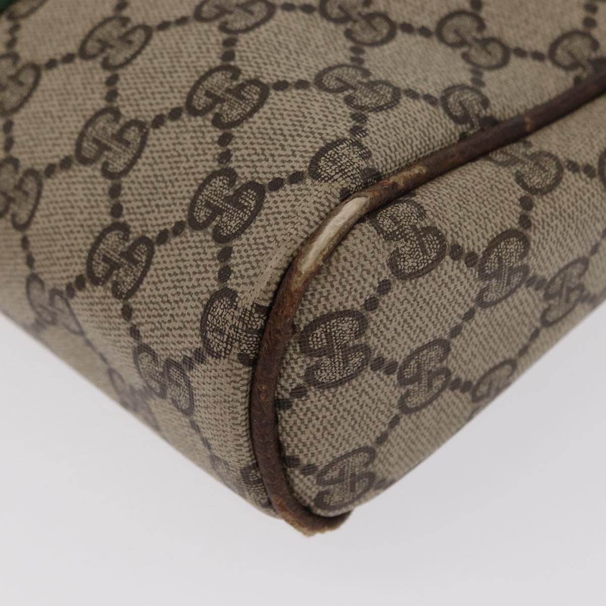 GUCCI GG Canvas Web Sherry Line Clutch Bag Beige 37-014-3553 Auth 169513