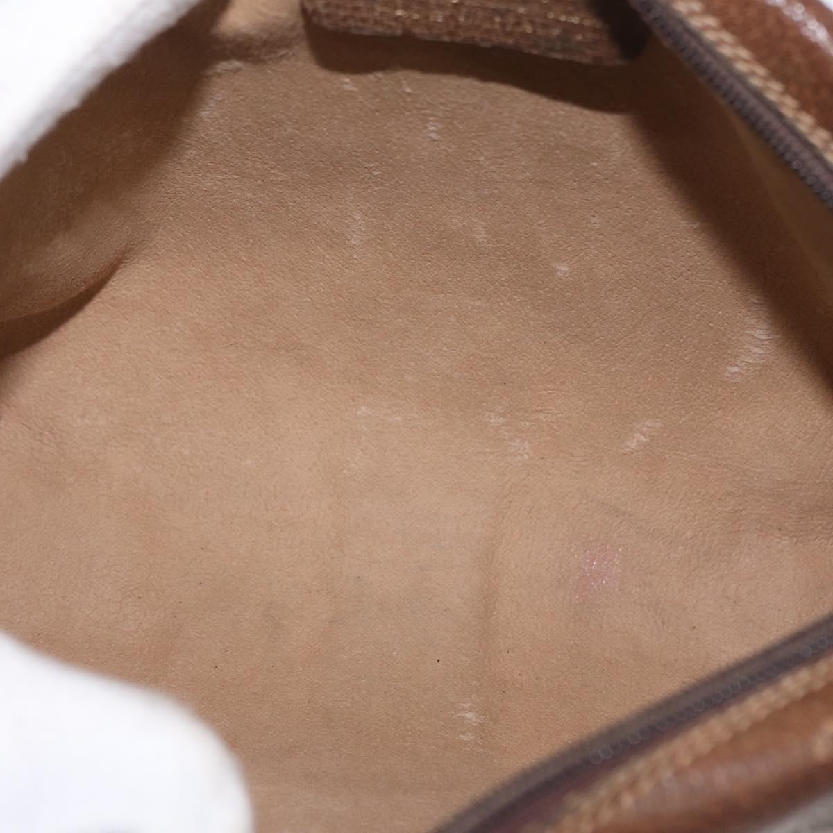 GUCCI GG Canvas Web Sherry Line Clutch Bag Beige 37-014-3553 Auth 169513