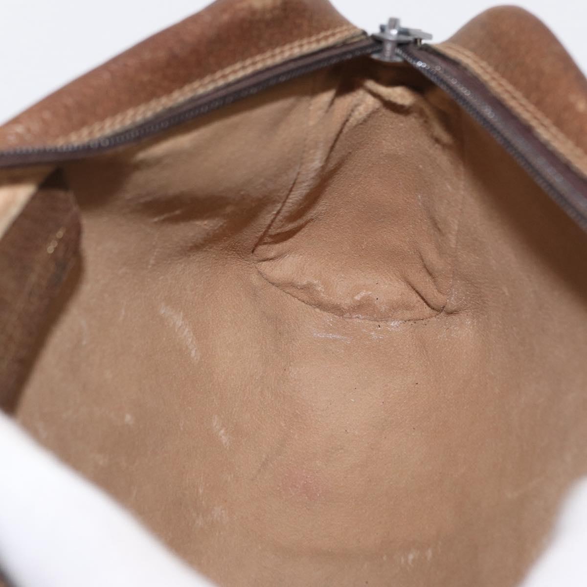 GUCCI GG Canvas Web Sherry Line Clutch Bag Beige 37-014-3553 Auth 169513