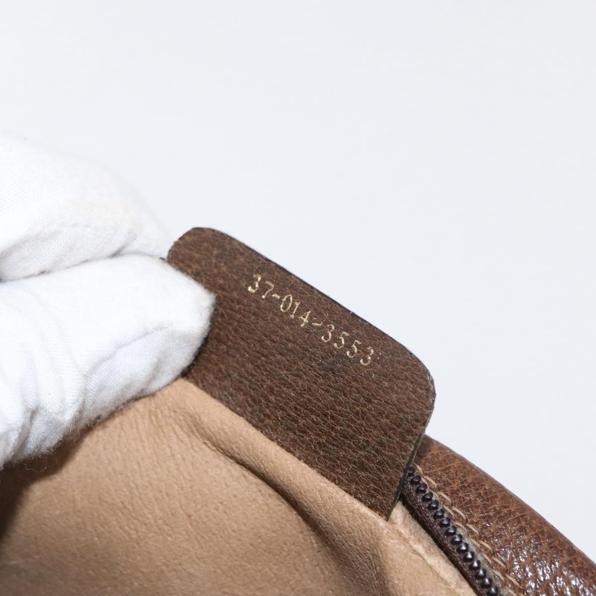 GUCCI GG Canvas Web Sherry Line Clutch Bag Beige 37-014-3553 Auth 169513