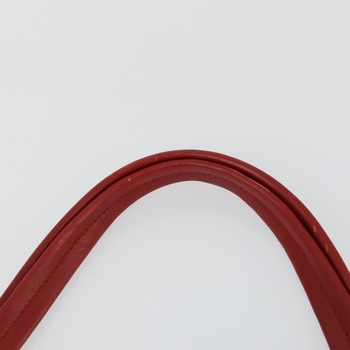BALLY Shoulder Bag Patent PVC 2 Set Bordeaux Blue Auth 169519
