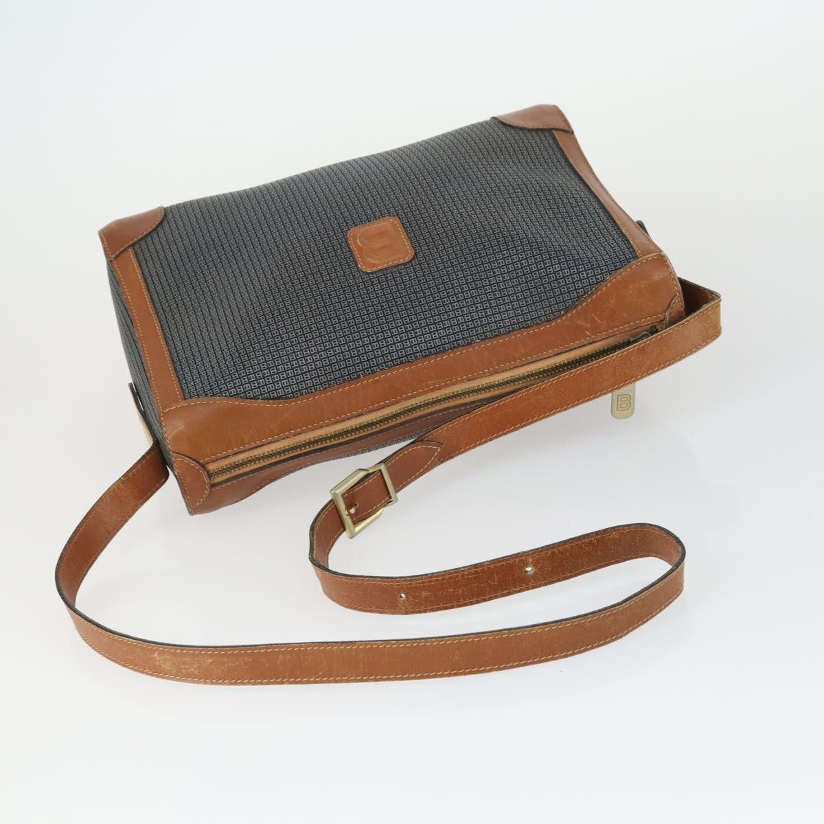 BALLY Shoulder Bag Patent PVC 2 Set Bordeaux Blue Auth 169519