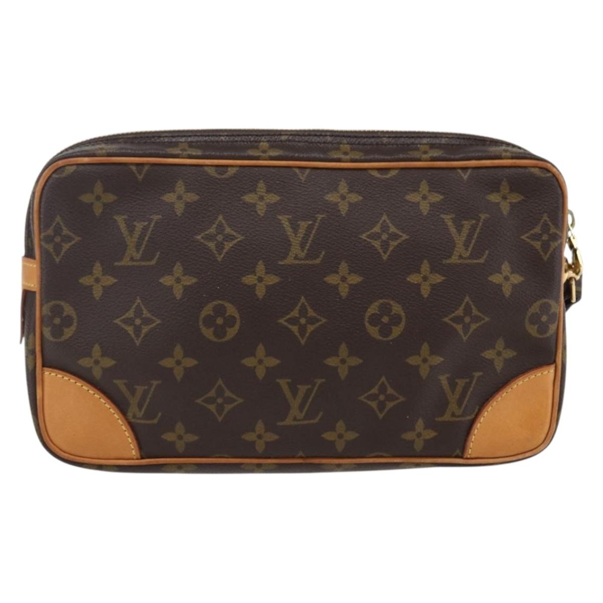 LOUIS VUITTON Monogram Marly Dragonne GM Clutch Bag M51825 LV Auth 169541