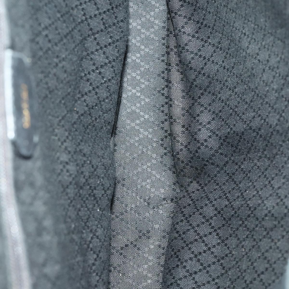 GUCCI Bamboo Backpack Leather Black Gold 003 1998 0016 Auth 169543A