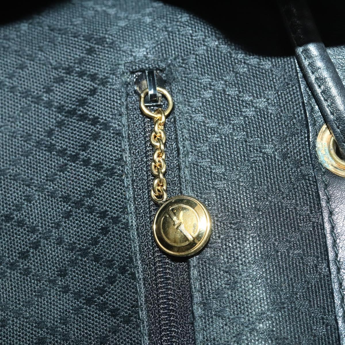 GUCCI Bamboo Backpack Leather Black Gold 003 1998 0016 Auth 169543A