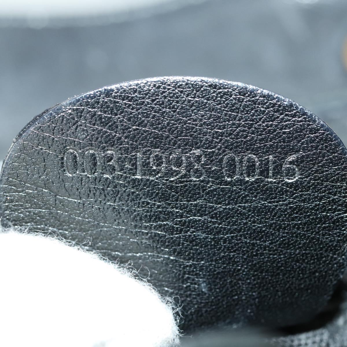 GUCCI Bamboo Backpack Leather Black Gold 003 1998 0016 Auth 169543A