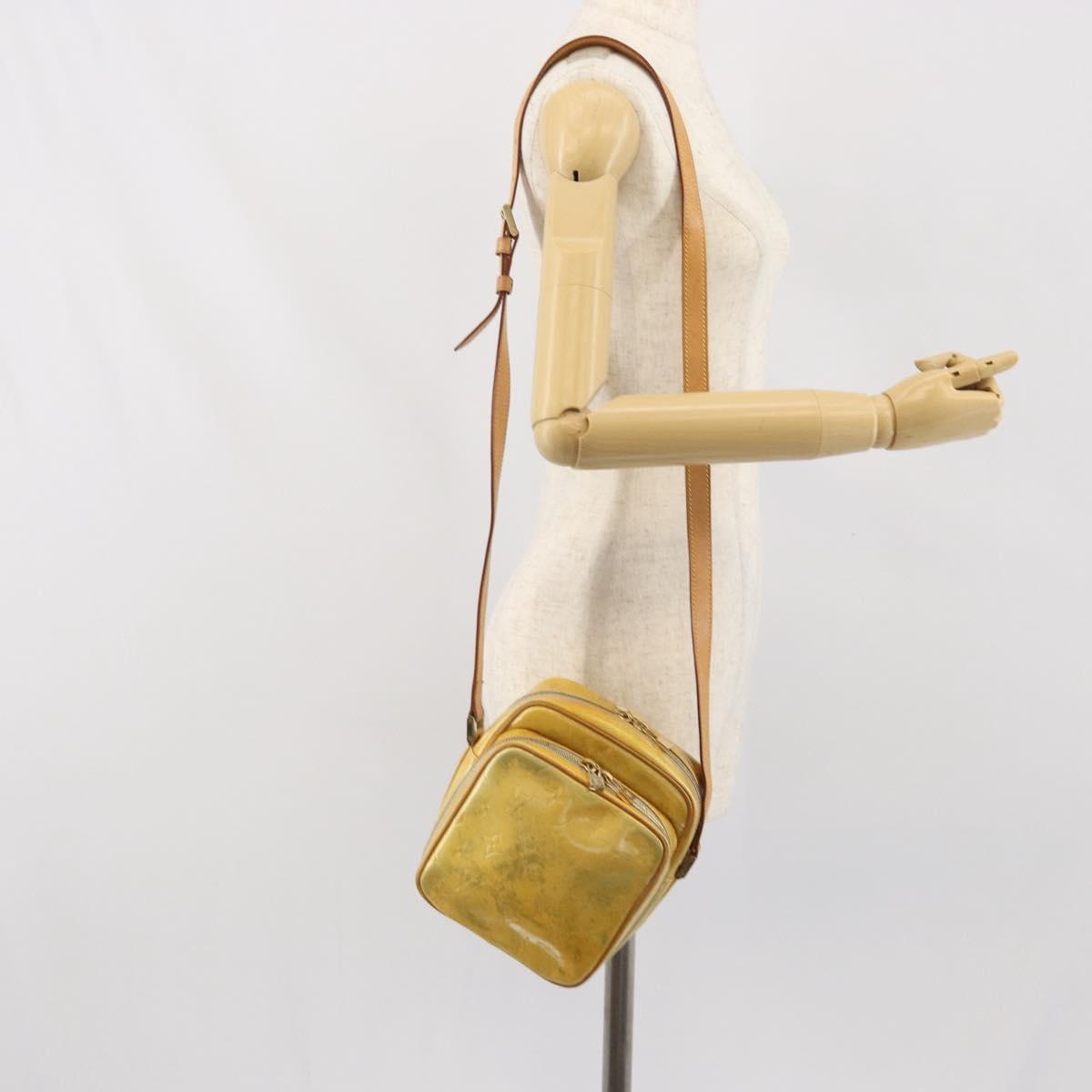 LOUIS VUITTON Monogram Vernis Wooster Shoulder Bag Gris M91036 LV Auth 169545