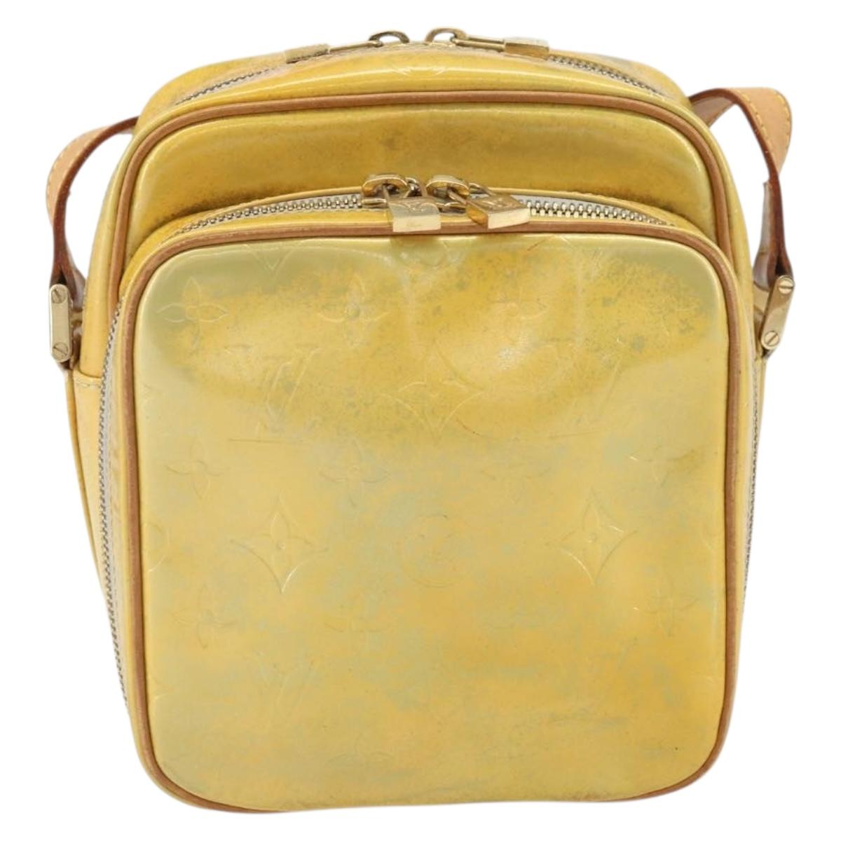LOUIS VUITTON Monogram Vernis Wooster Shoulder Bag Gris M91036 LV Auth 169545