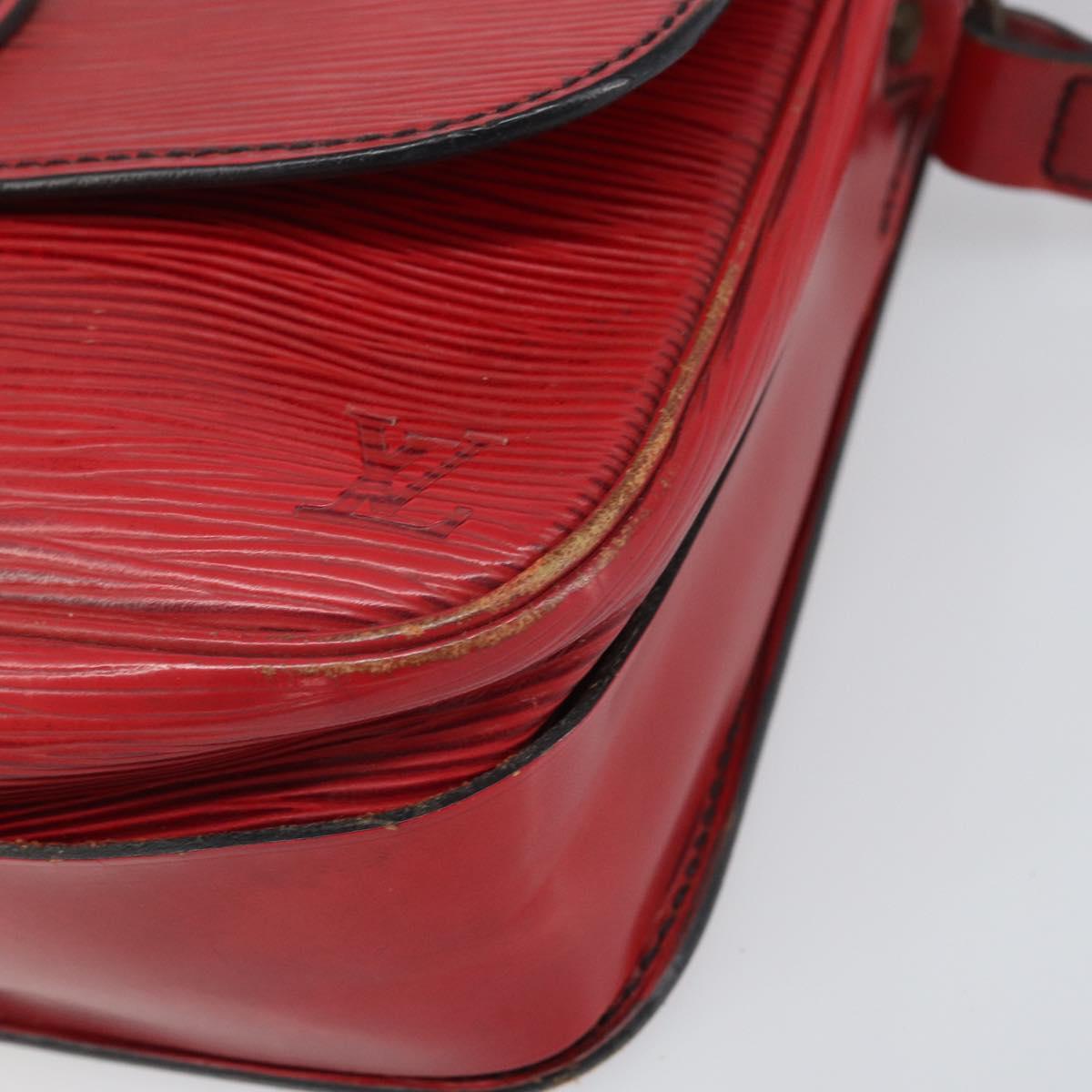 LOUIS VUITTON Epi Cartesier MM Shoulder Bag Red M52247 LV Auth 169548