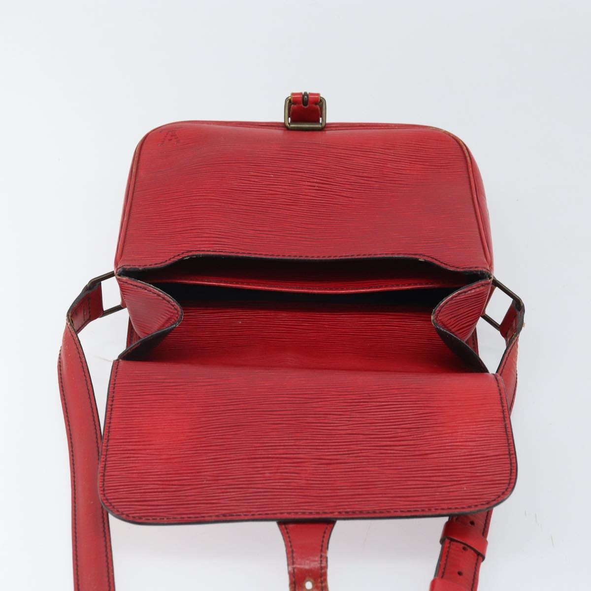 LOUIS VUITTON Epi Cartesier MM Shoulder Bag Red M52247 LV Auth 169548