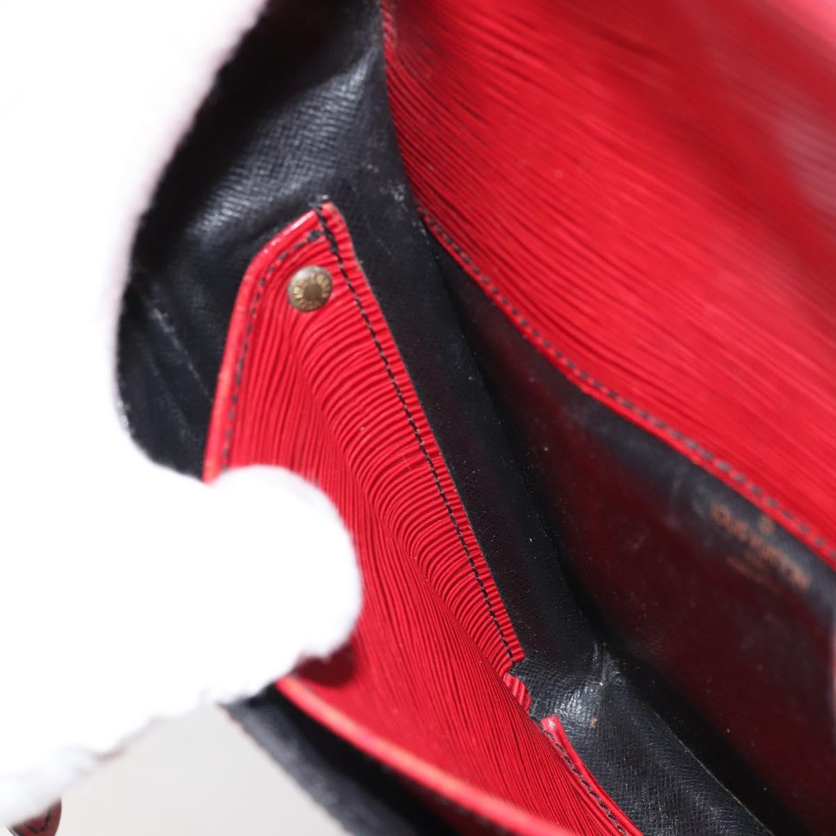 LOUIS VUITTON Epi Cartesier MM Shoulder Bag Red M52247 LV Auth 169548