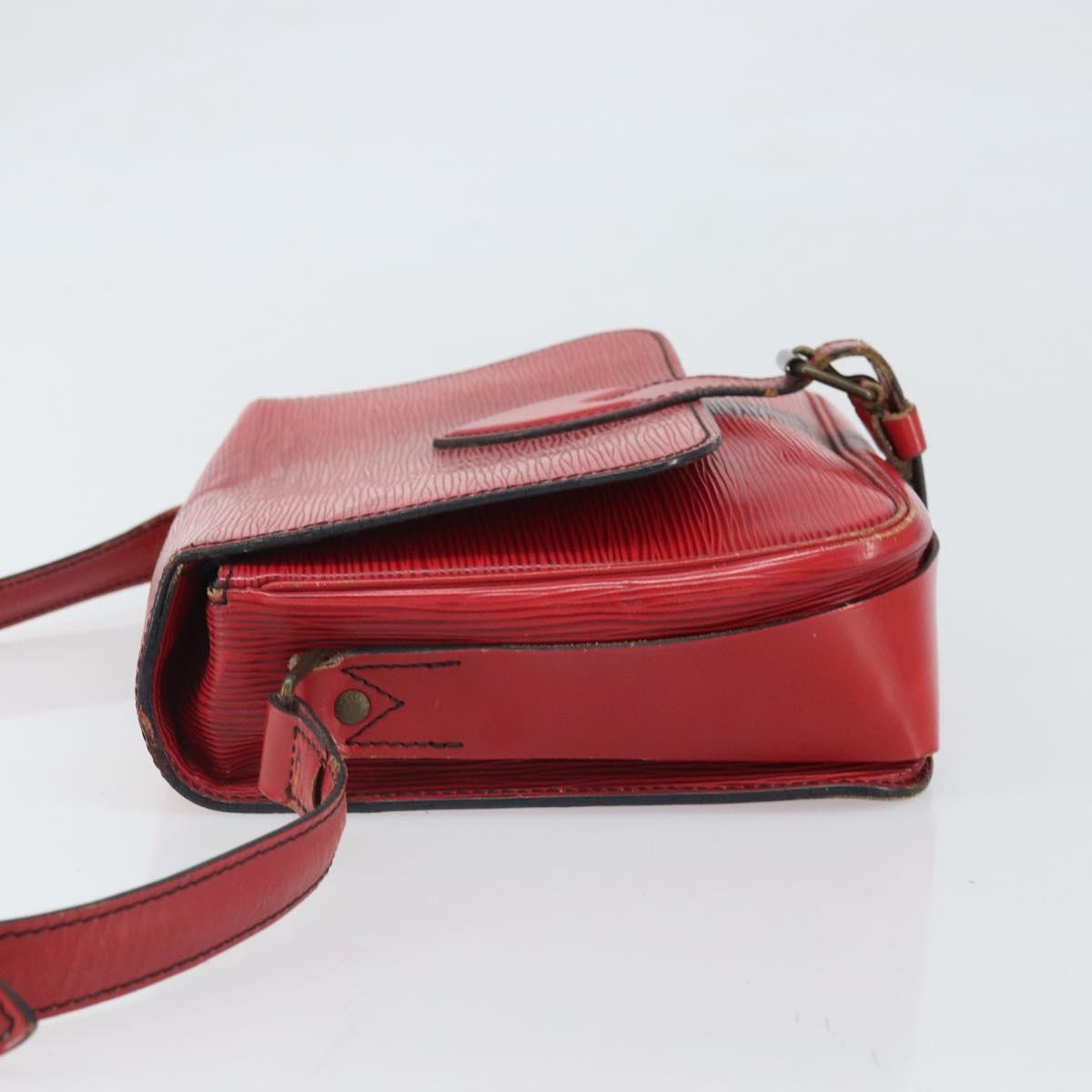LOUIS VUITTON Epi Cartesier MM Shoulder Bag Red M52247 LV Auth 169548