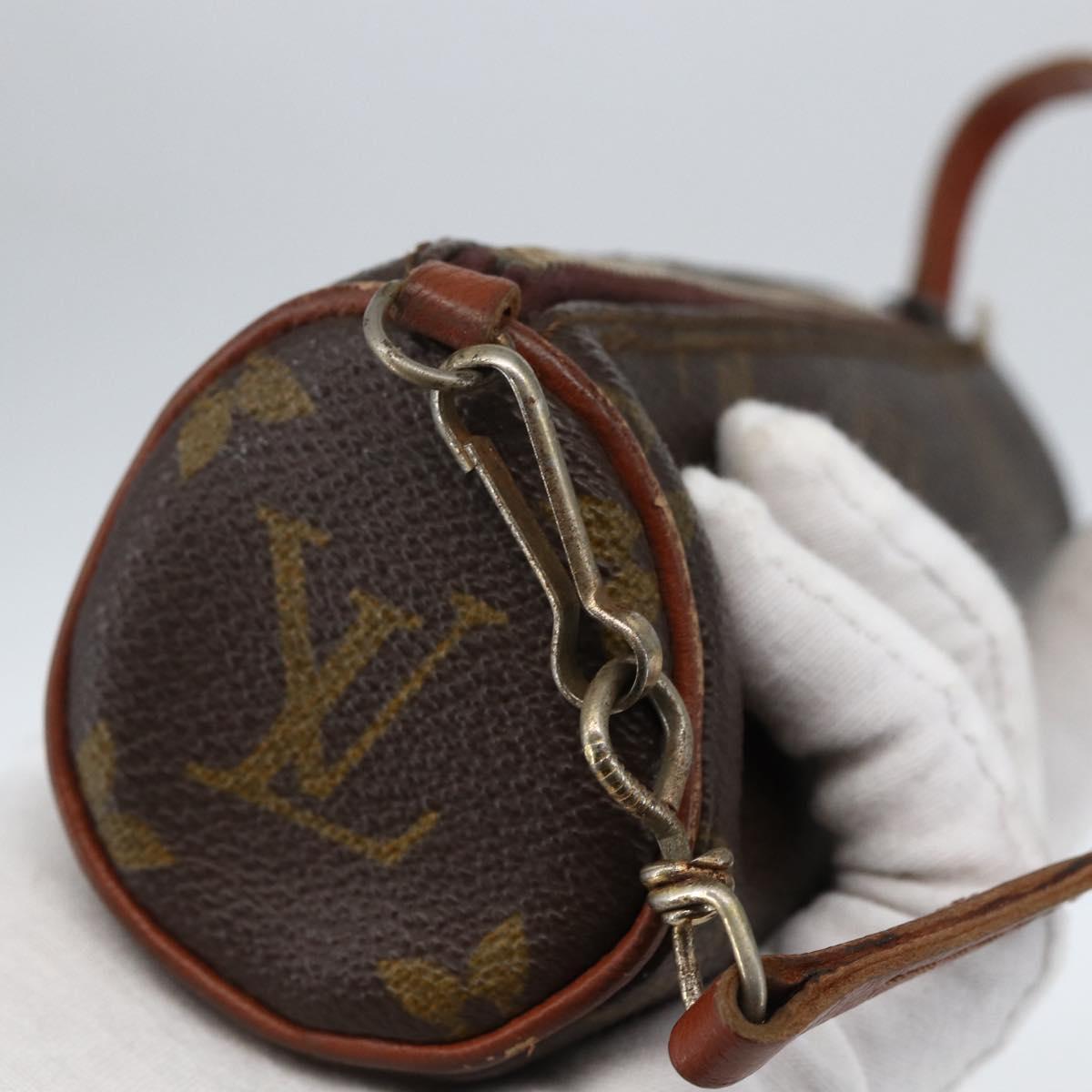 LOUIS VUITTON Monogram Papillon Pouch LV Auth 169550