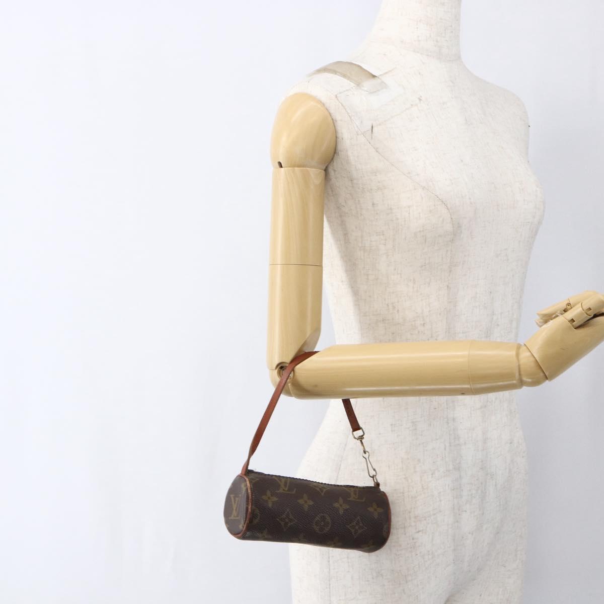 LOUIS VUITTON Monogram Papillon Pouch LV Auth 169550