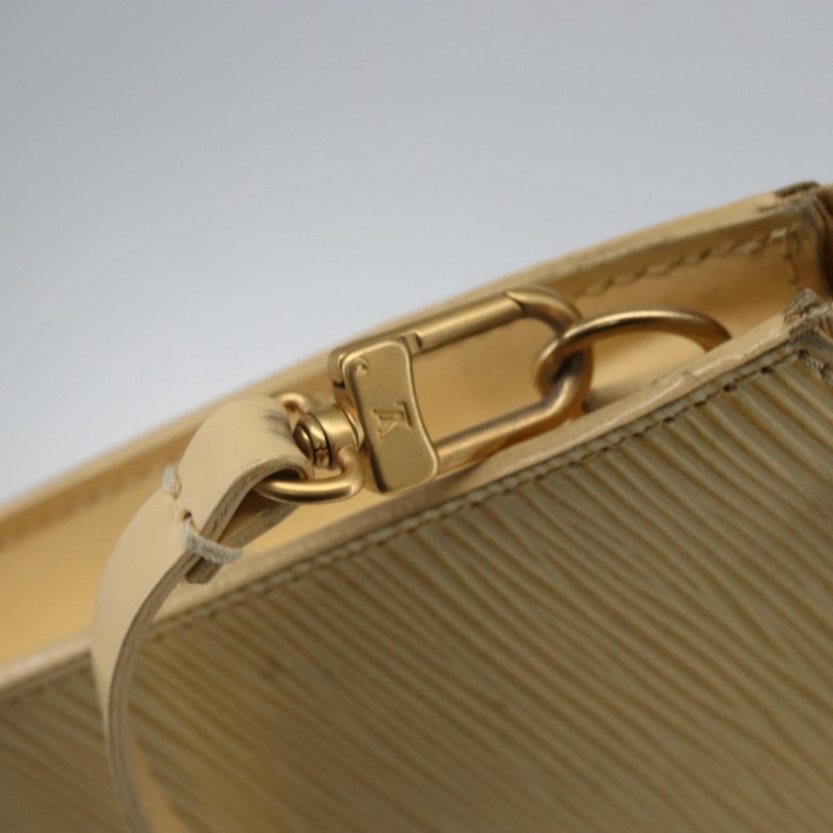 LOUIS VUITTON Epi Pochette Accessoires Pouch Vanilla M5294A LV Auth 169565