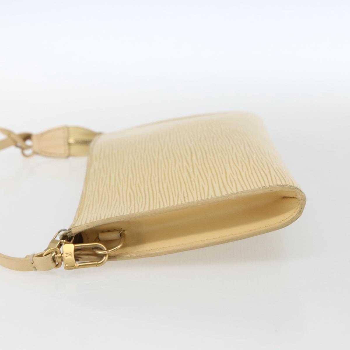 LOUIS VUITTON Epi Pochette Accessoires Pouch Vanilla M5294A LV Auth 169565