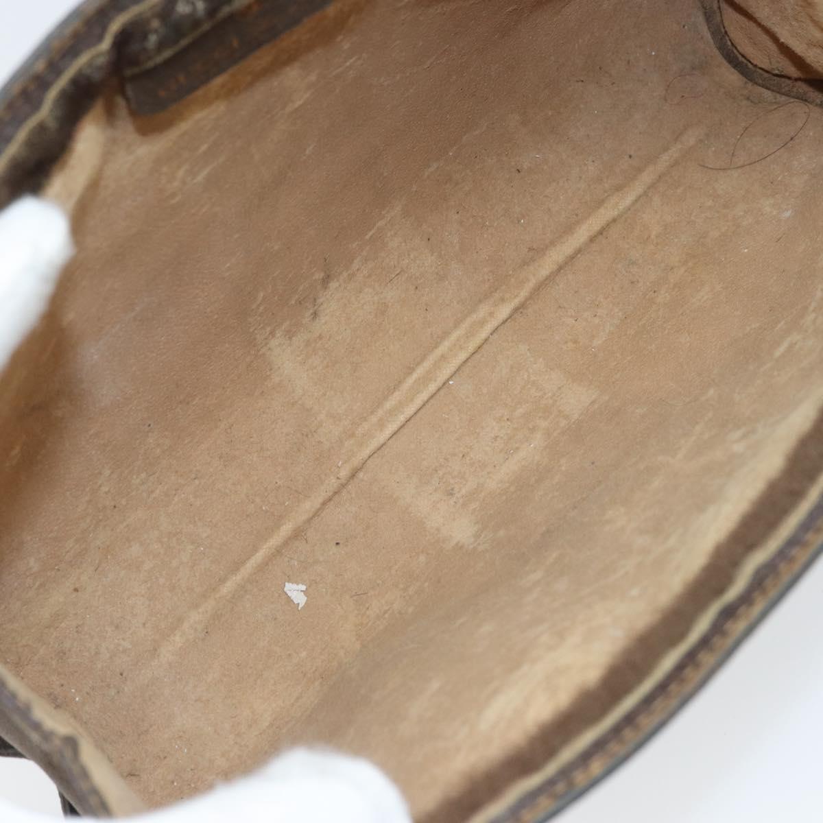 GUCCI GG Supreme Web Sherry Line Clutch Bag PVC Beige 41 001 2125 28 Auth 169573