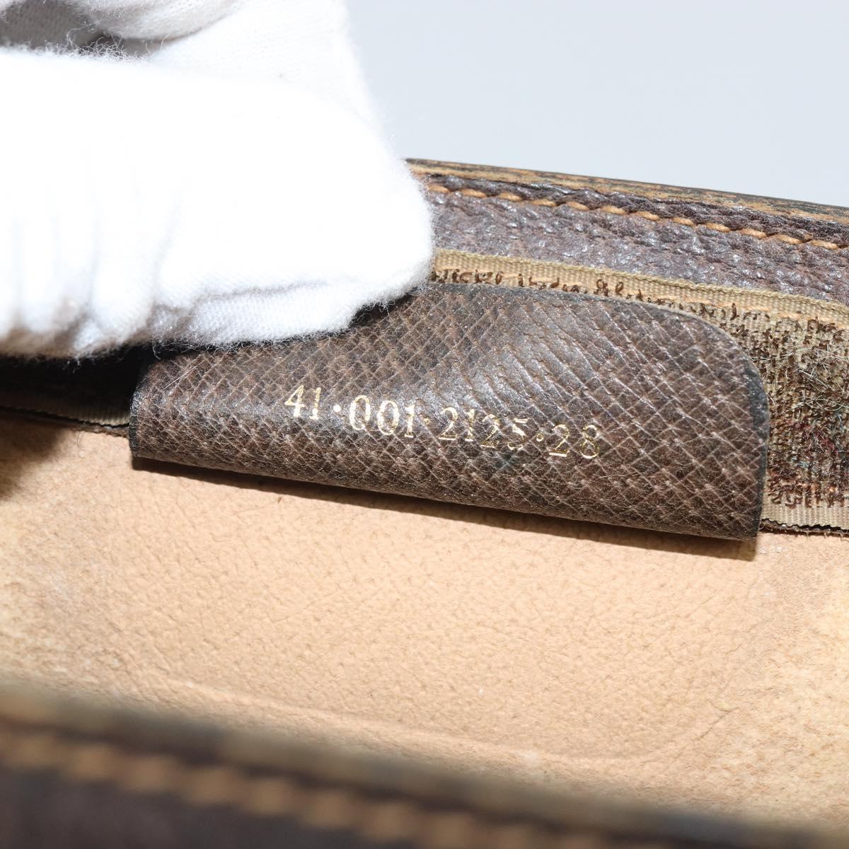 GUCCI GG Supreme Web Sherry Line Clutch Bag PVC Beige 41 001 2125 28 Auth 169573