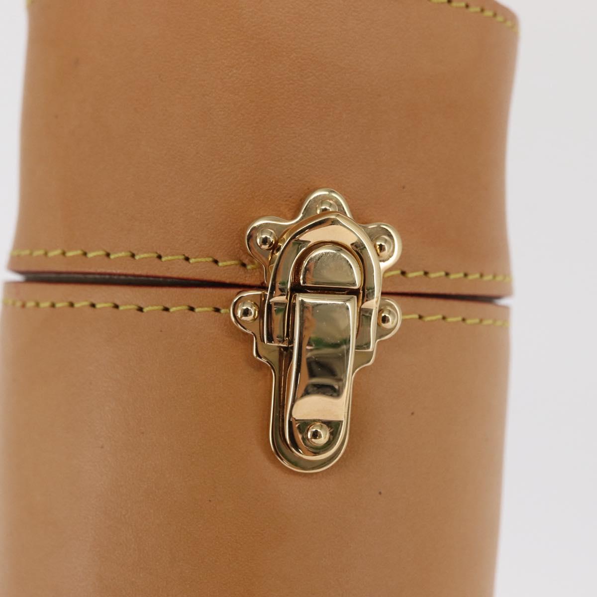 LOUIS VUITTON Nomad Travel Case Beige LV Auth 169583V
