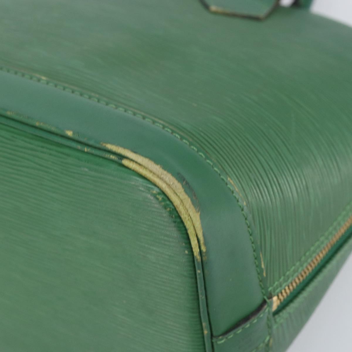 LOUIS VUITTON Epi Alma Hand Bag Borneo Green M52144 LV Auth 169584