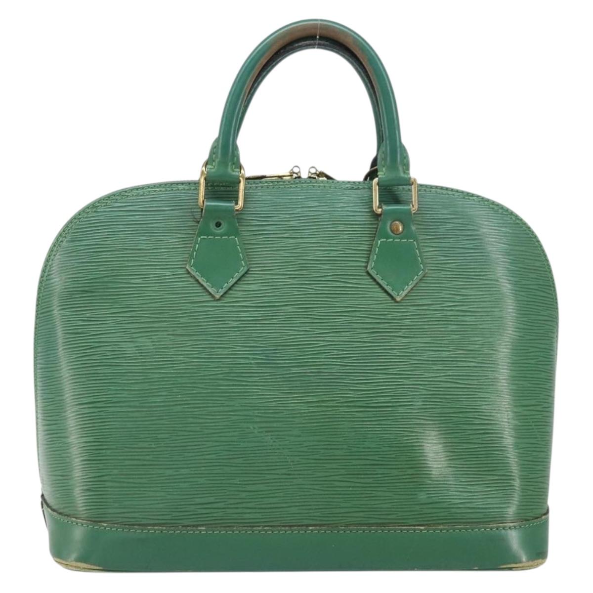 LOUIS VUITTON Epi Alma Hand Bag Borneo Green M52144 LV Auth 169584