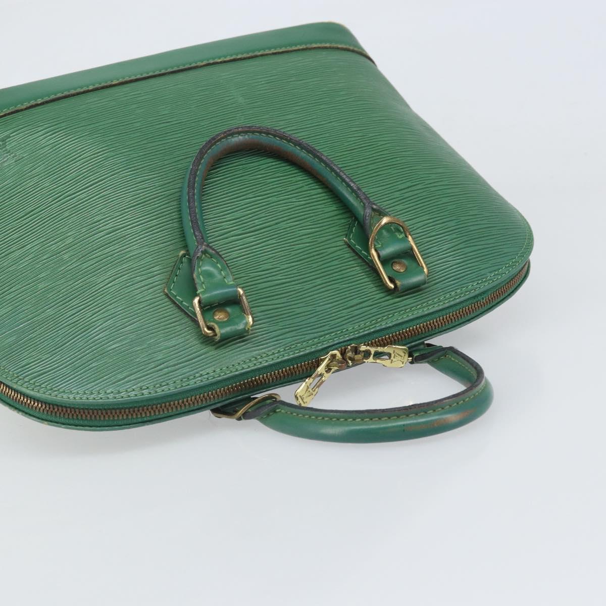 LOUIS VUITTON Epi Alma Hand Bag Borneo Green M52144 LV Auth 169584