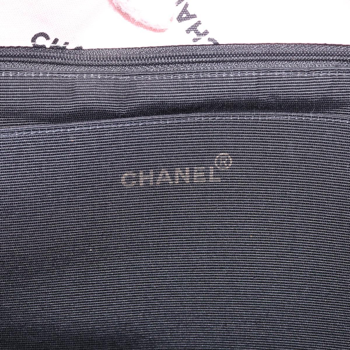 CHANEL Matelasse Chain Tote Bag Canvas Pink Gold CC Auth 169588A