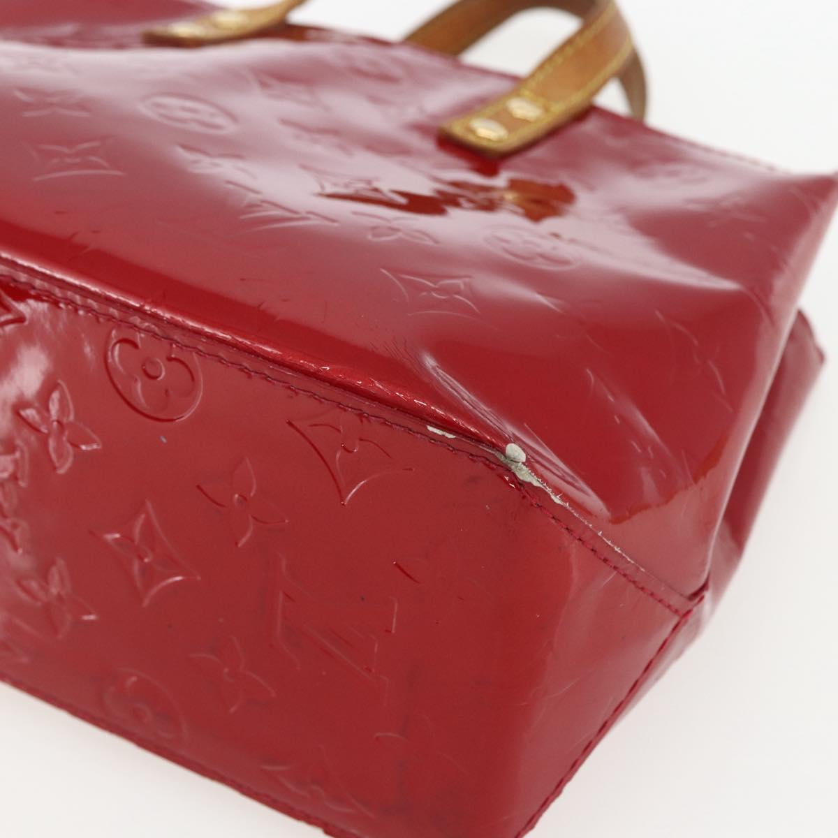 LOUIS VUITTON Monogram Vernis Reade PM Bag Pomme D'amour M91990 LV Auth 169598
