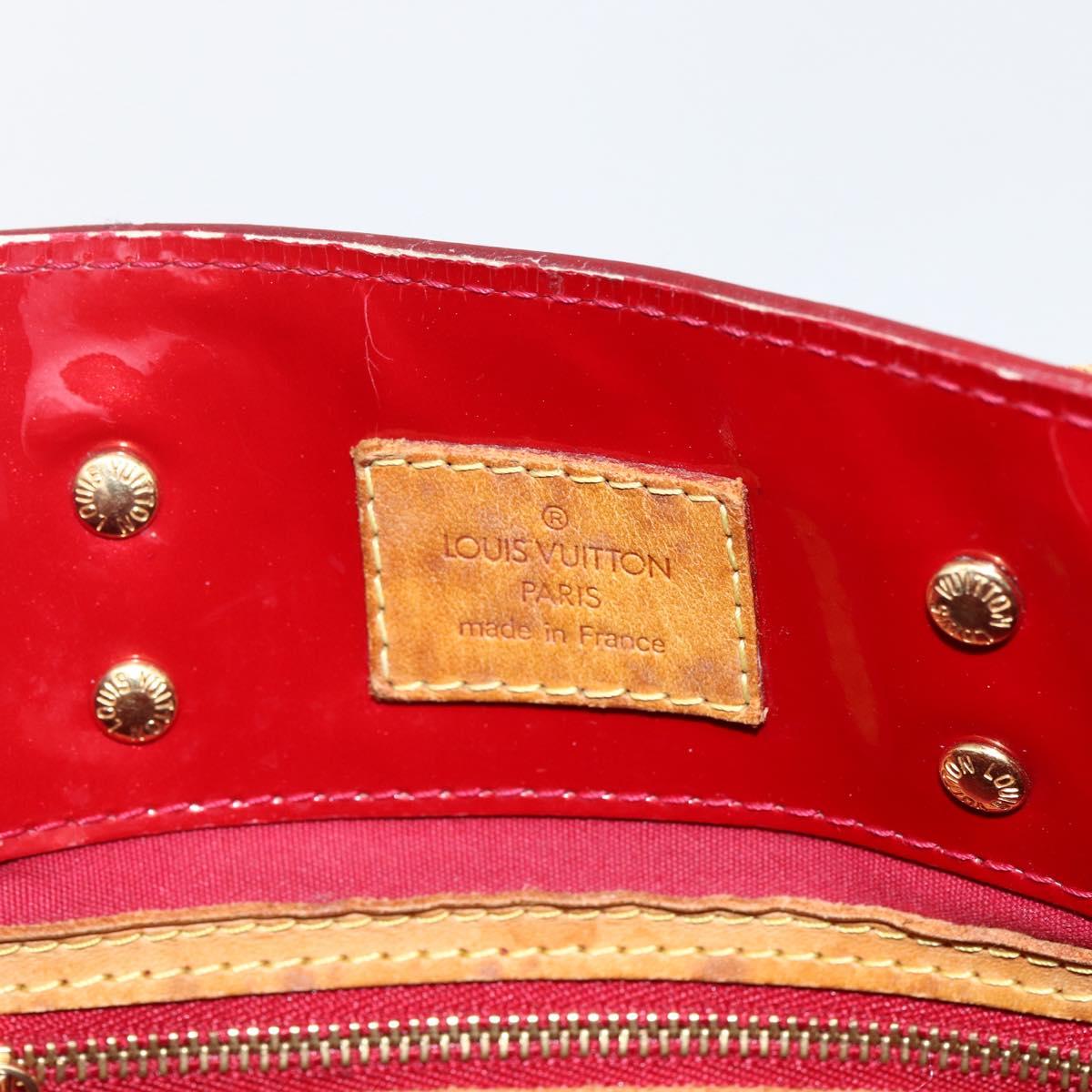 LOUIS VUITTON Monogram Vernis Reade PM Bag Pomme D'amour M91990 LV Auth 169598