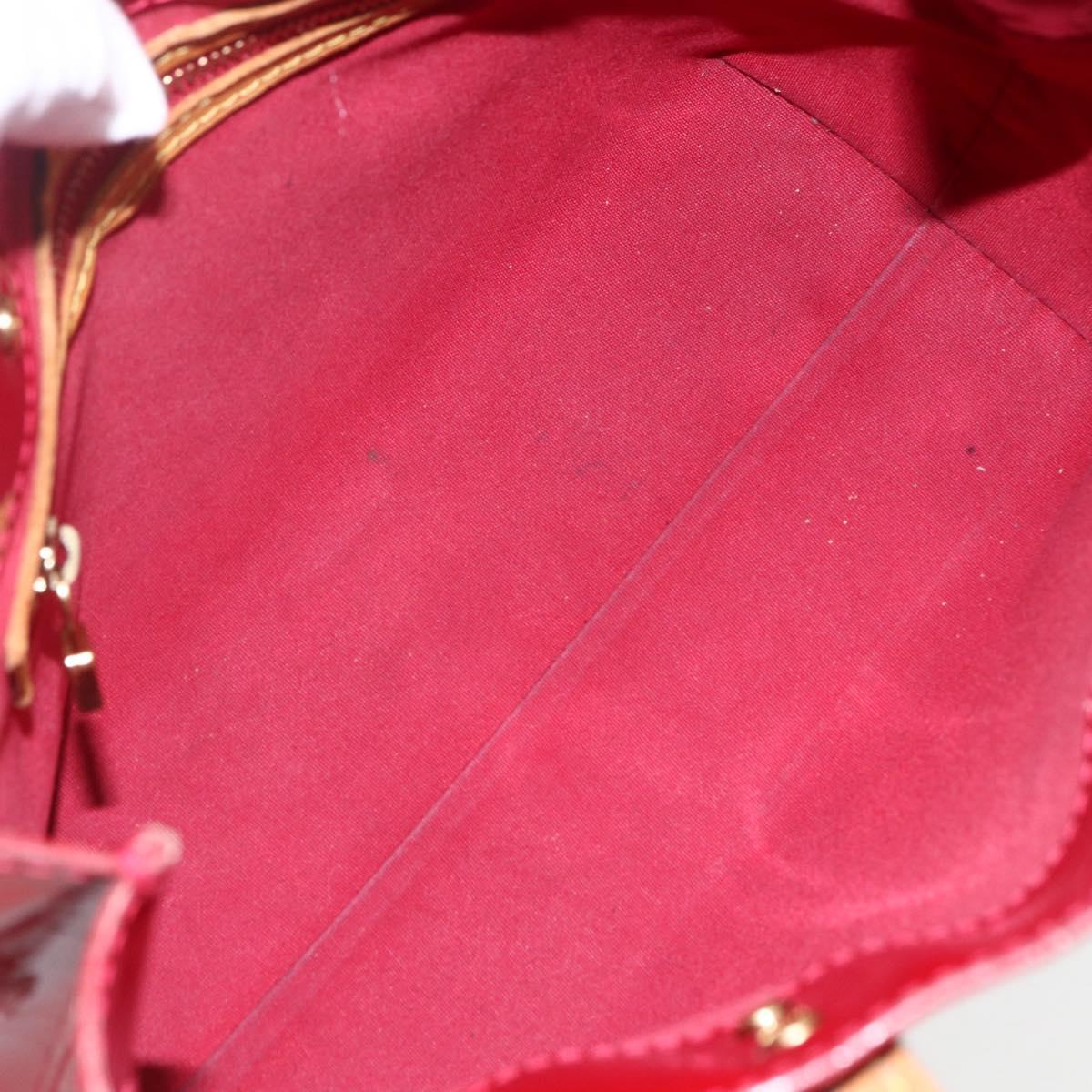 LOUIS VUITTON Monogram Vernis Reade PM Bag Pomme D'amour M91990 LV Auth 169598