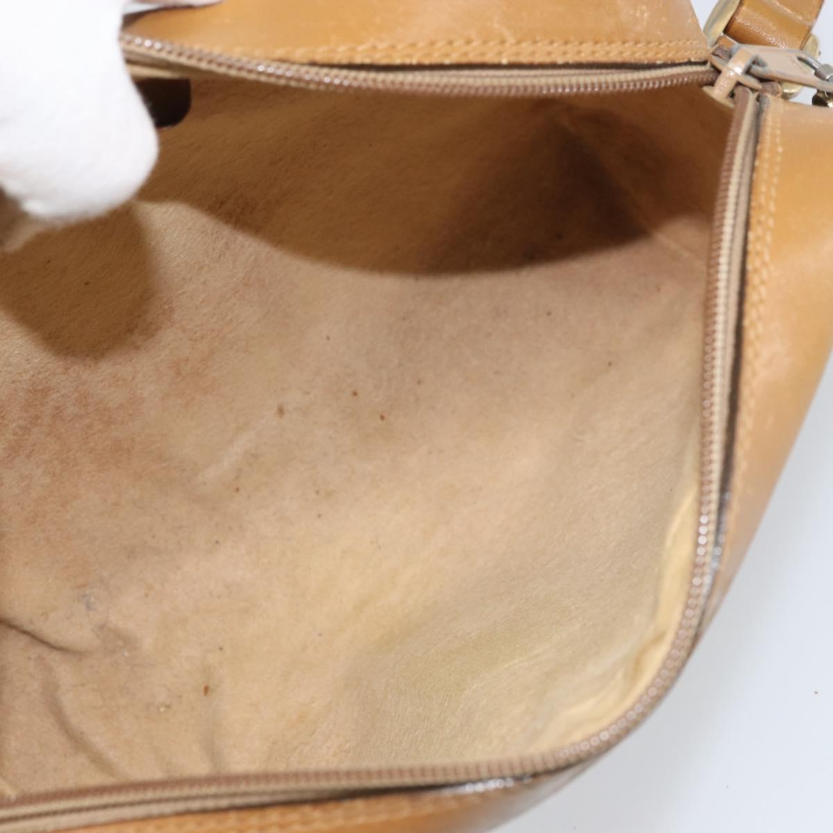 GUCCI Micro GG Supreme Web Sherry Line Shoulder Bag PVC Beige Gold Auth 169606