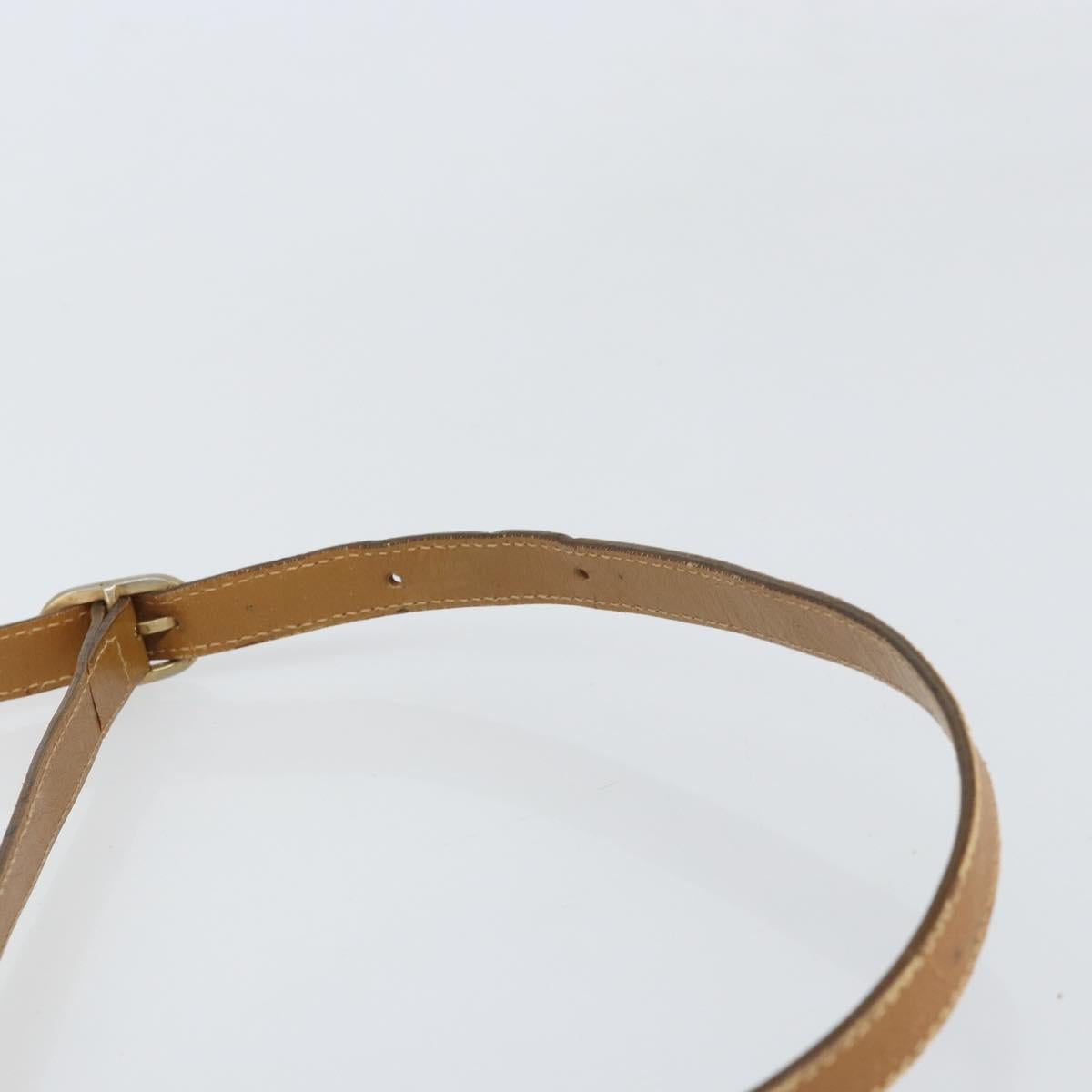 GUCCI Micro GG Supreme Web Sherry Line Shoulder Bag PVC Beige Gold Auth 169606