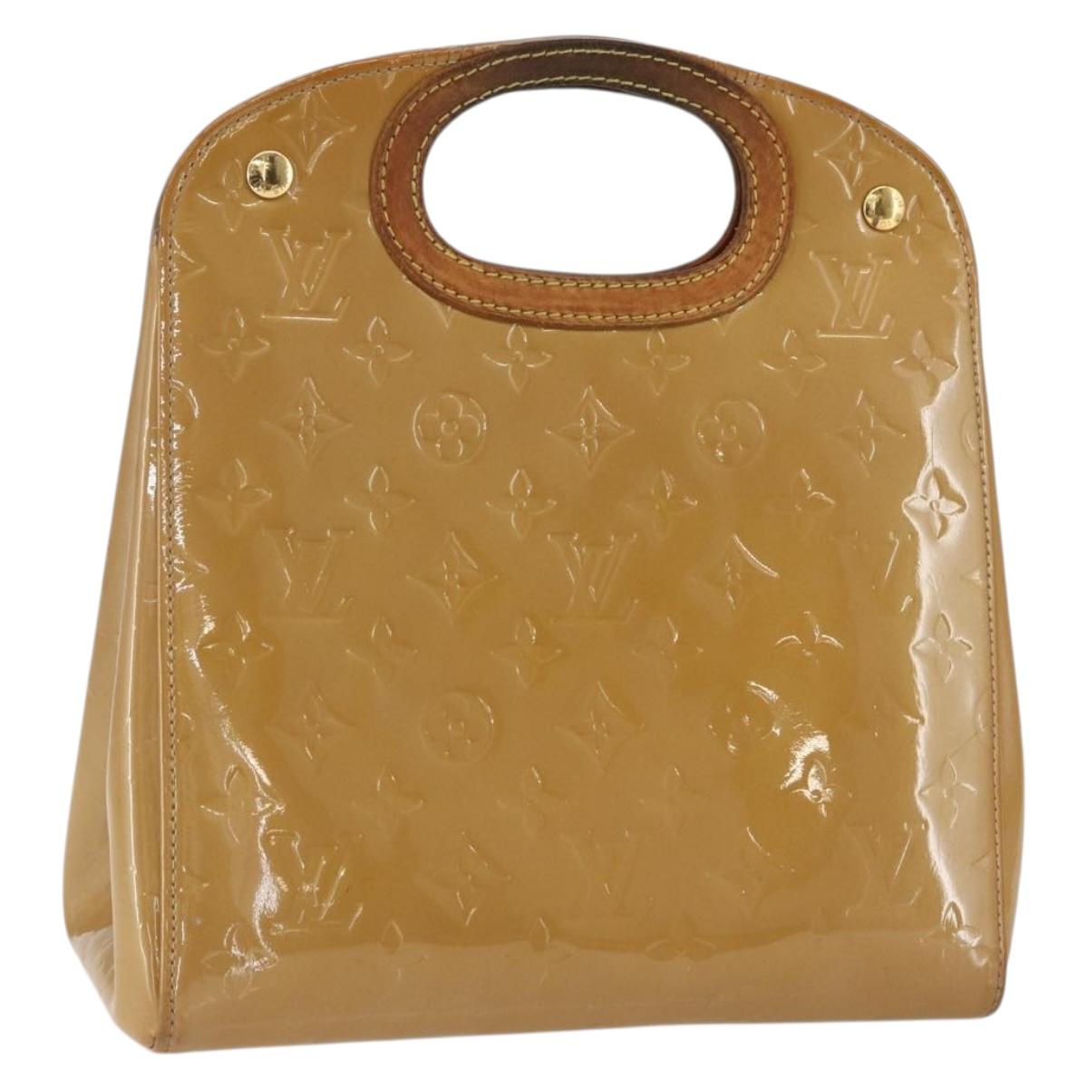 LOUIS VUITTON Monogram Vernis Maple Drive Bag Noisette M91376 LV Auth 169608