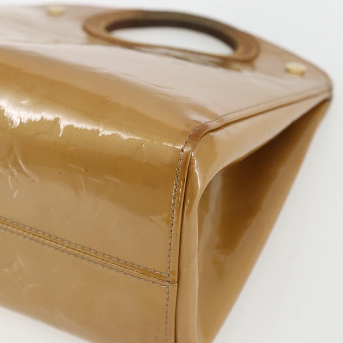 LOUIS VUITTON Monogram Vernis Maple Drive Bag Noisette M91376 LV Auth 169608