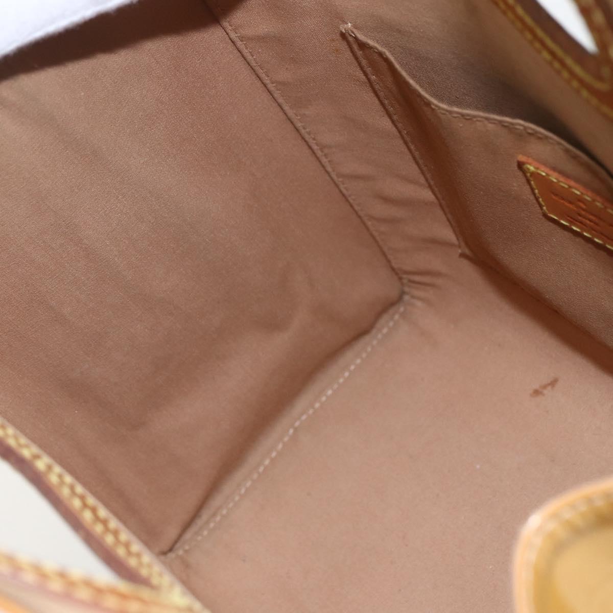 LOUIS VUITTON Monogram Vernis Maple Drive Bag Noisette M91376 LV Auth 169608