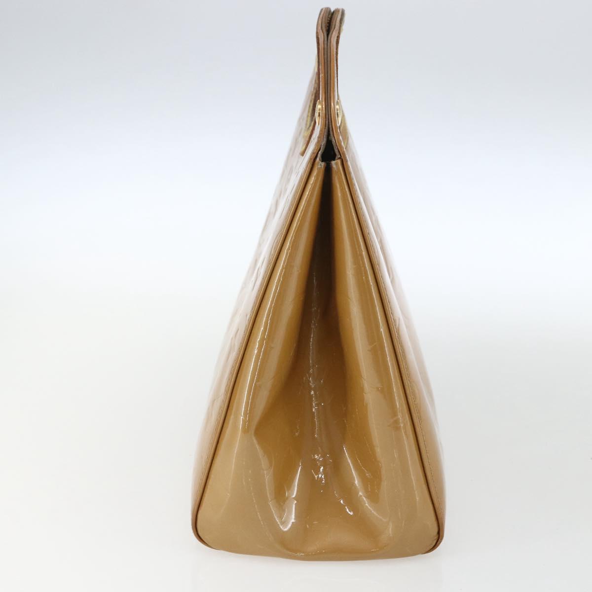 LOUIS VUITTON Monogram Vernis Maple Drive Bag Noisette M91376 LV Auth 169608