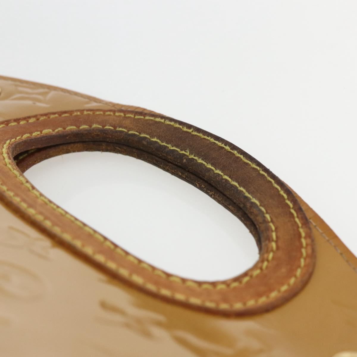 LOUIS VUITTON Monogram Vernis Maple Drive Bag Noisette M91376 LV Auth 169608