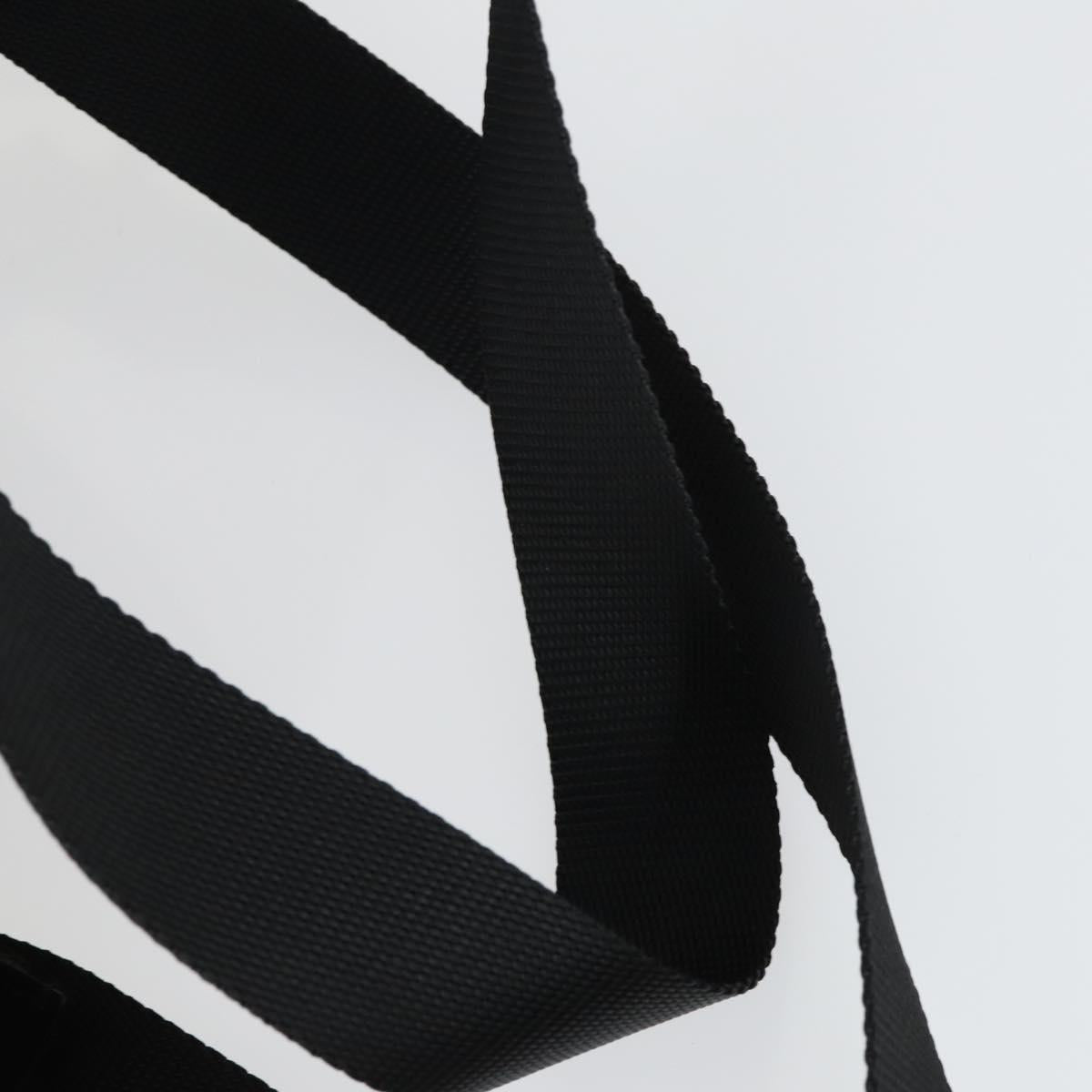 PRADA Backpack Nylon Black Silver Auth 169609