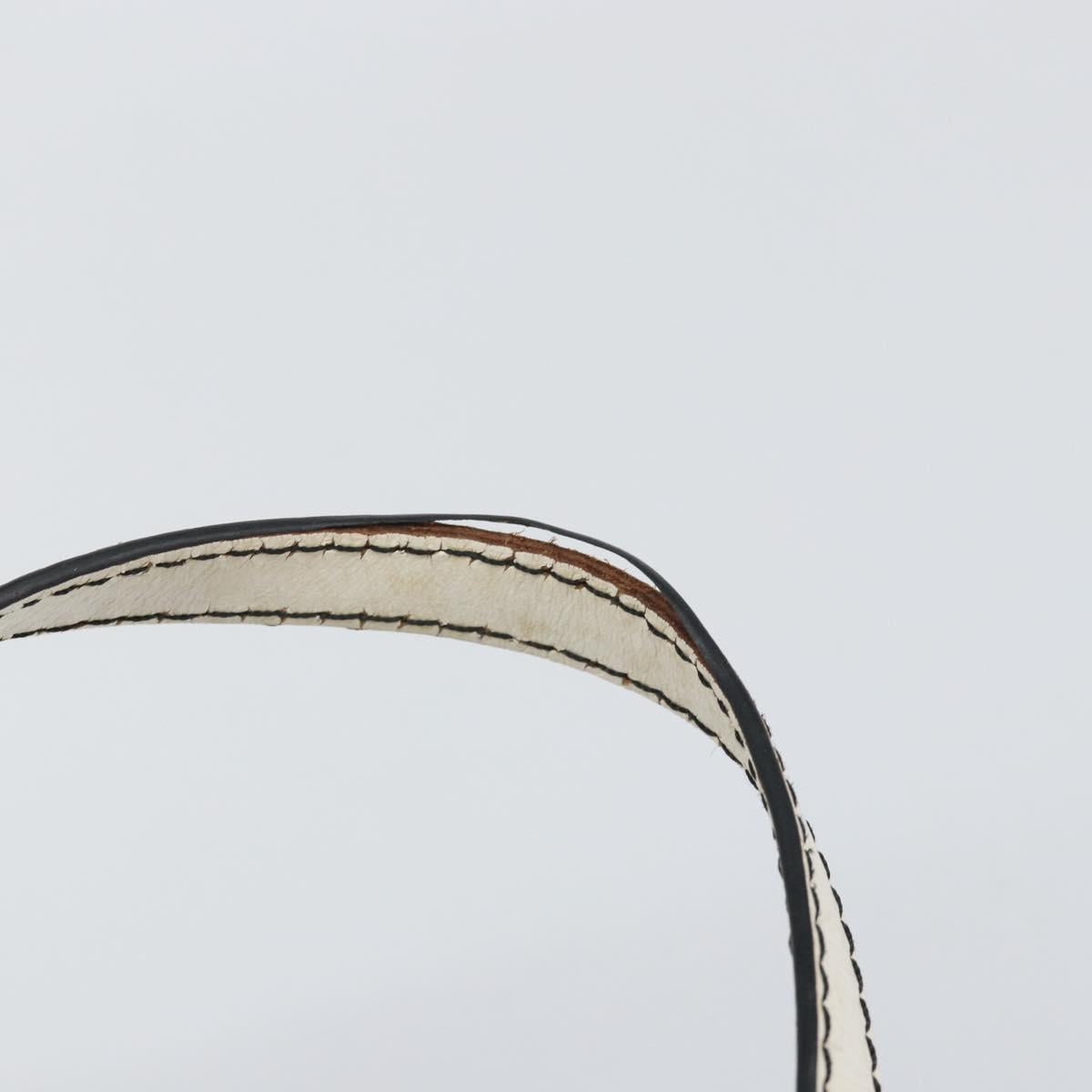 FENDI Zucchino Canvas Tote Bag Black Gold Auth 169614