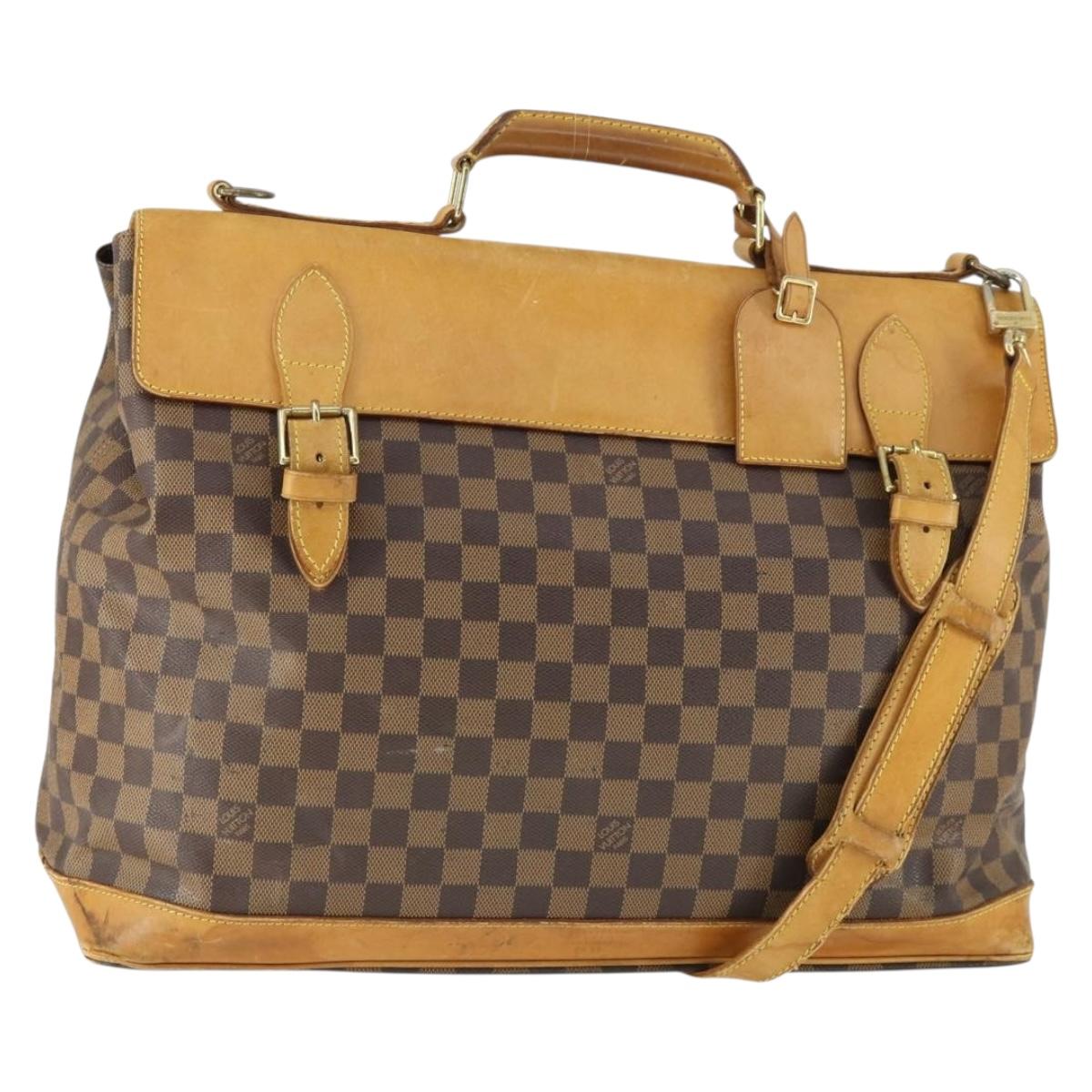 LOUIS VUITTON Damier Ebene Clipper Boston Bag 2way M99039 LV Auth 169619