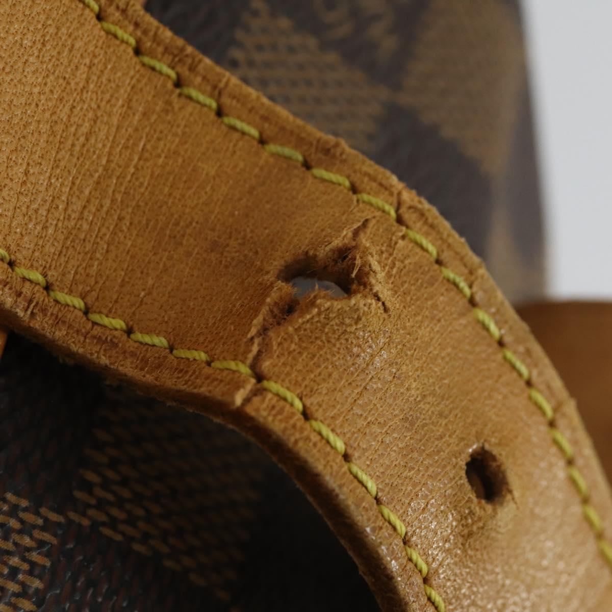 LOUIS VUITTON Damier Ebene Clipper Boston Bag 2way M99039 LV Auth 169619