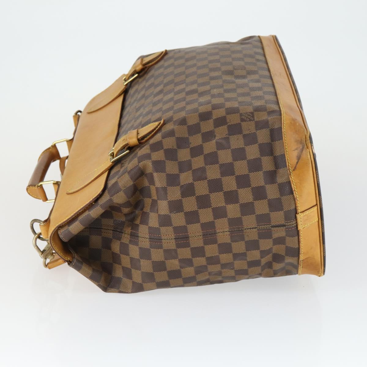 LOUIS VUITTON Damier Ebene Clipper Boston Bag 2way M99039 LV Auth 169619