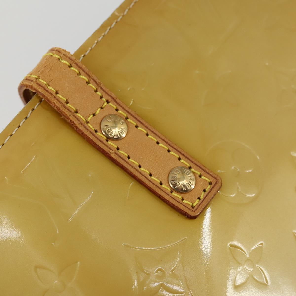 LOUIS VUITTON Monogram Vernis Reade GM Tote Bag Beige M91140 LV Auth 169625