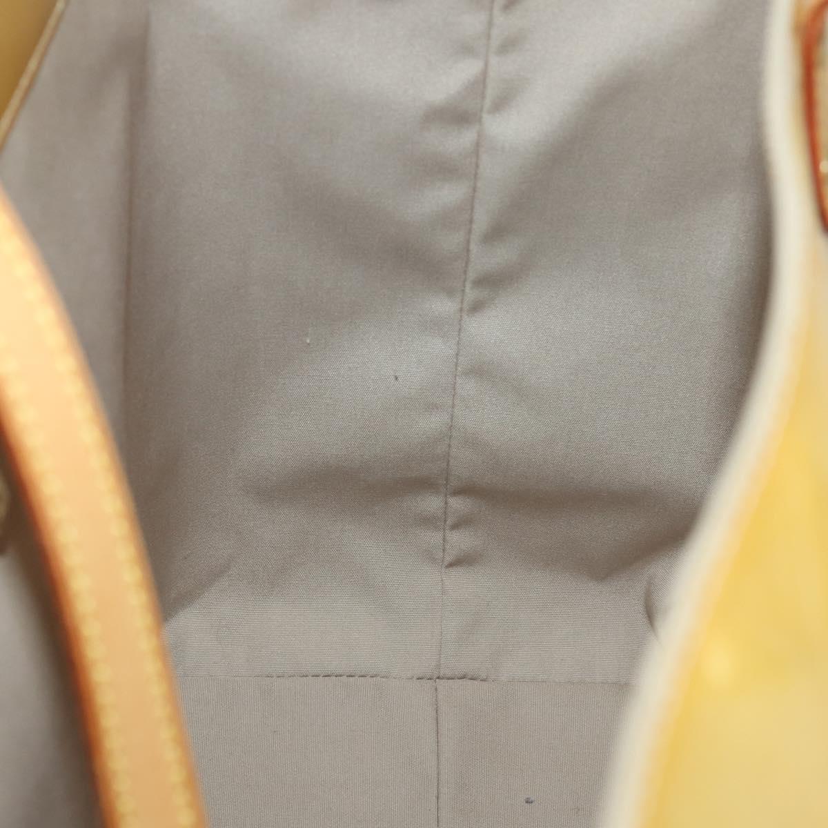 LOUIS VUITTON Monogram Vernis Reade GM Tote Bag Beige M91140 LV Auth 169625