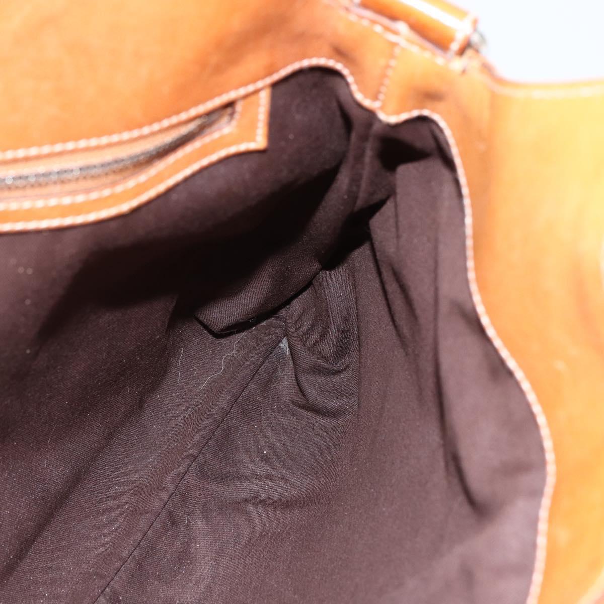 GUCCI Shoulder Bag Canvas Beige Silver 114875 Auth 169627