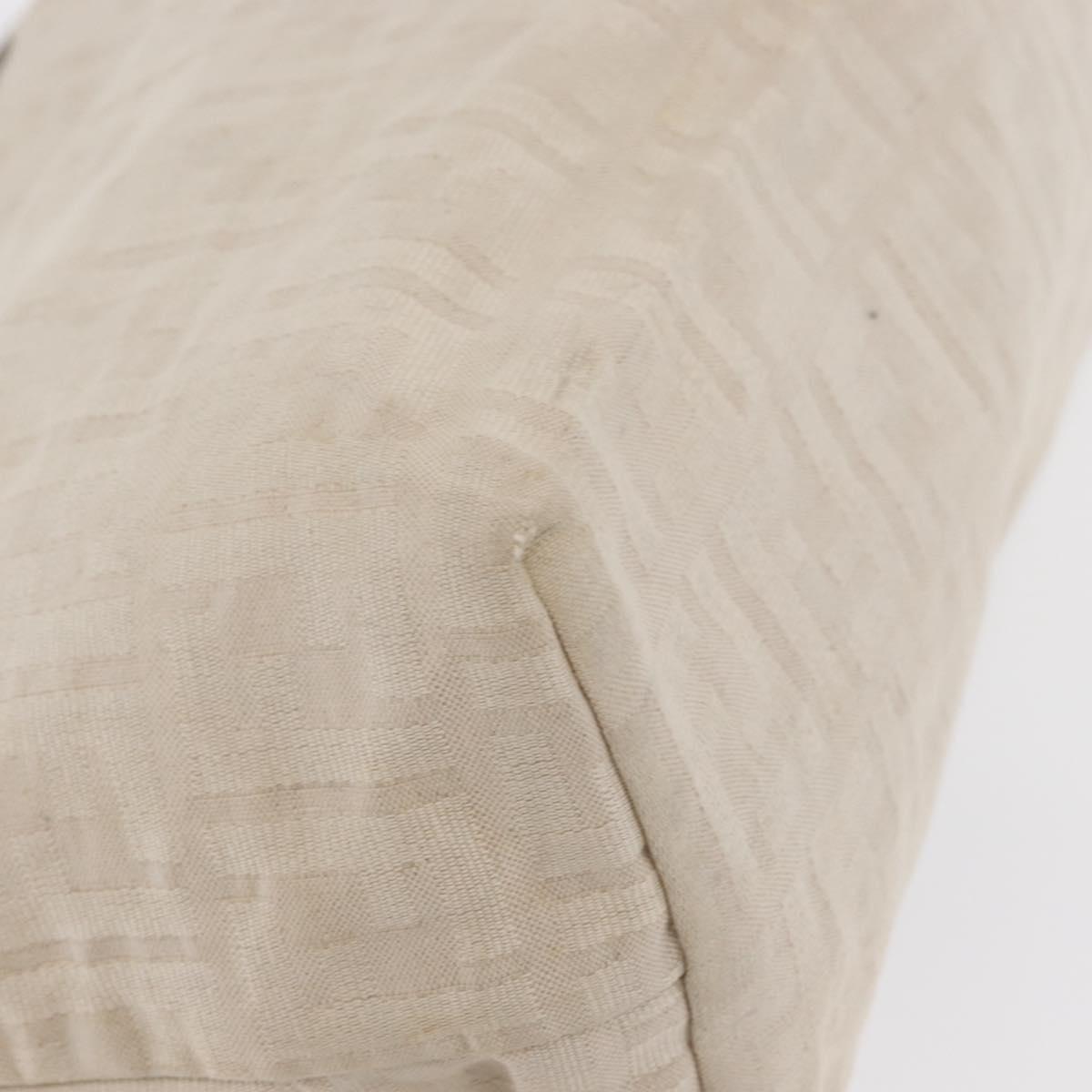 FENDI Zucca Canvas Tote Bag Ivory Auth 169632